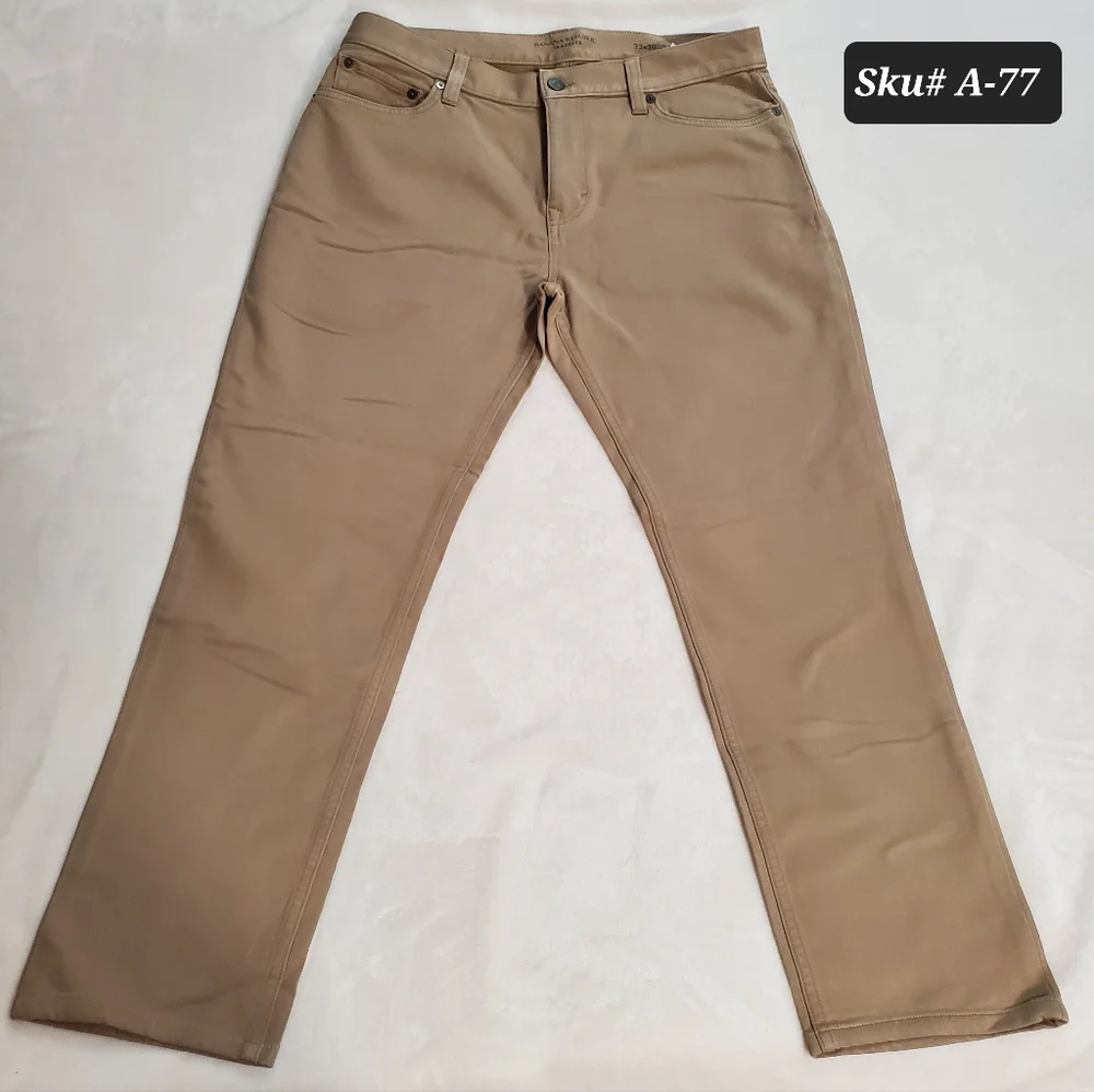 Banana Republic‎ Tan Straight Jeans